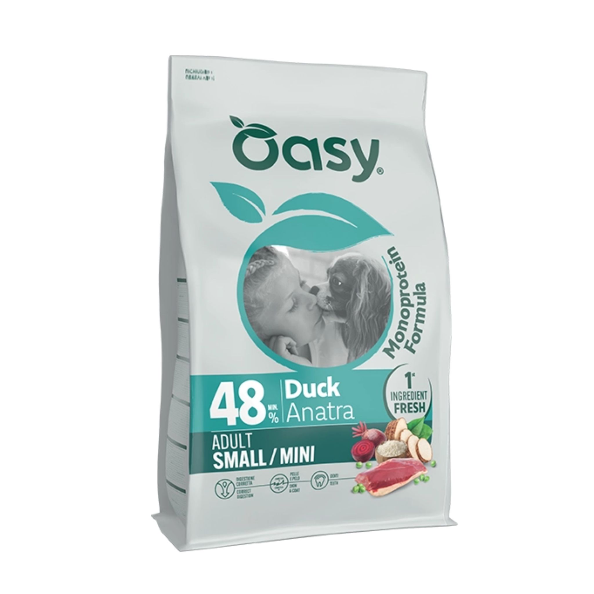 Oasy Dry Dog Monoprotein Adult Small / Mini Duck